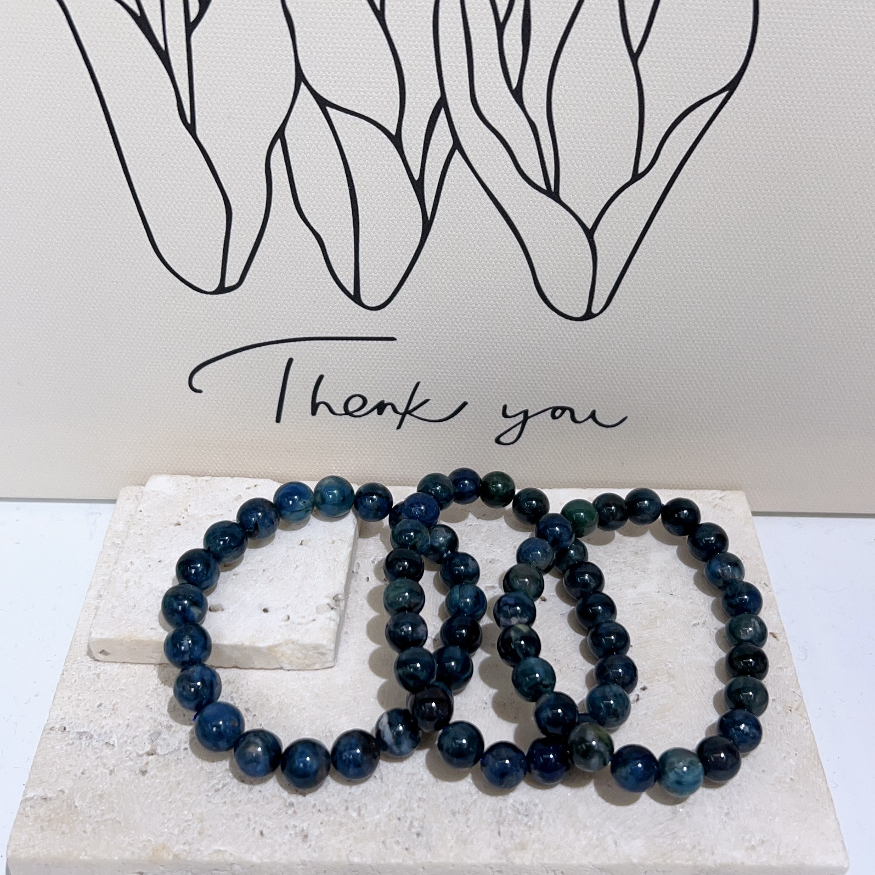 怪色藍晶石手串 8+mm