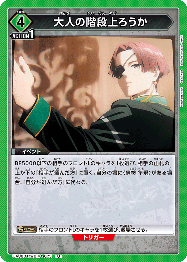 UA38BT/WBK-1-075 大人の階段上ろうか