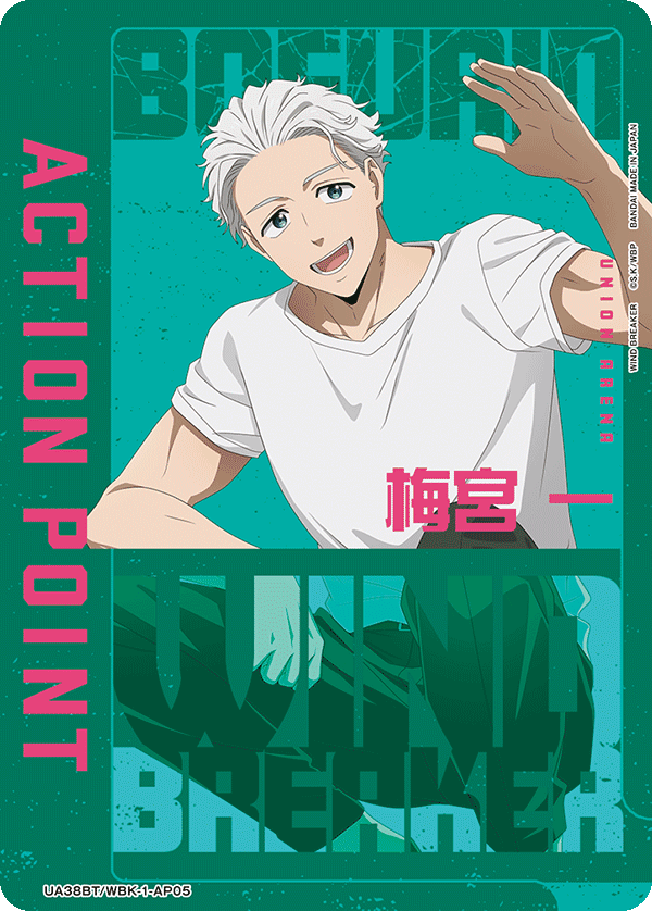 UA38BT/WBK-1-AP05 アクションポイントカード(WIND BREAKER)