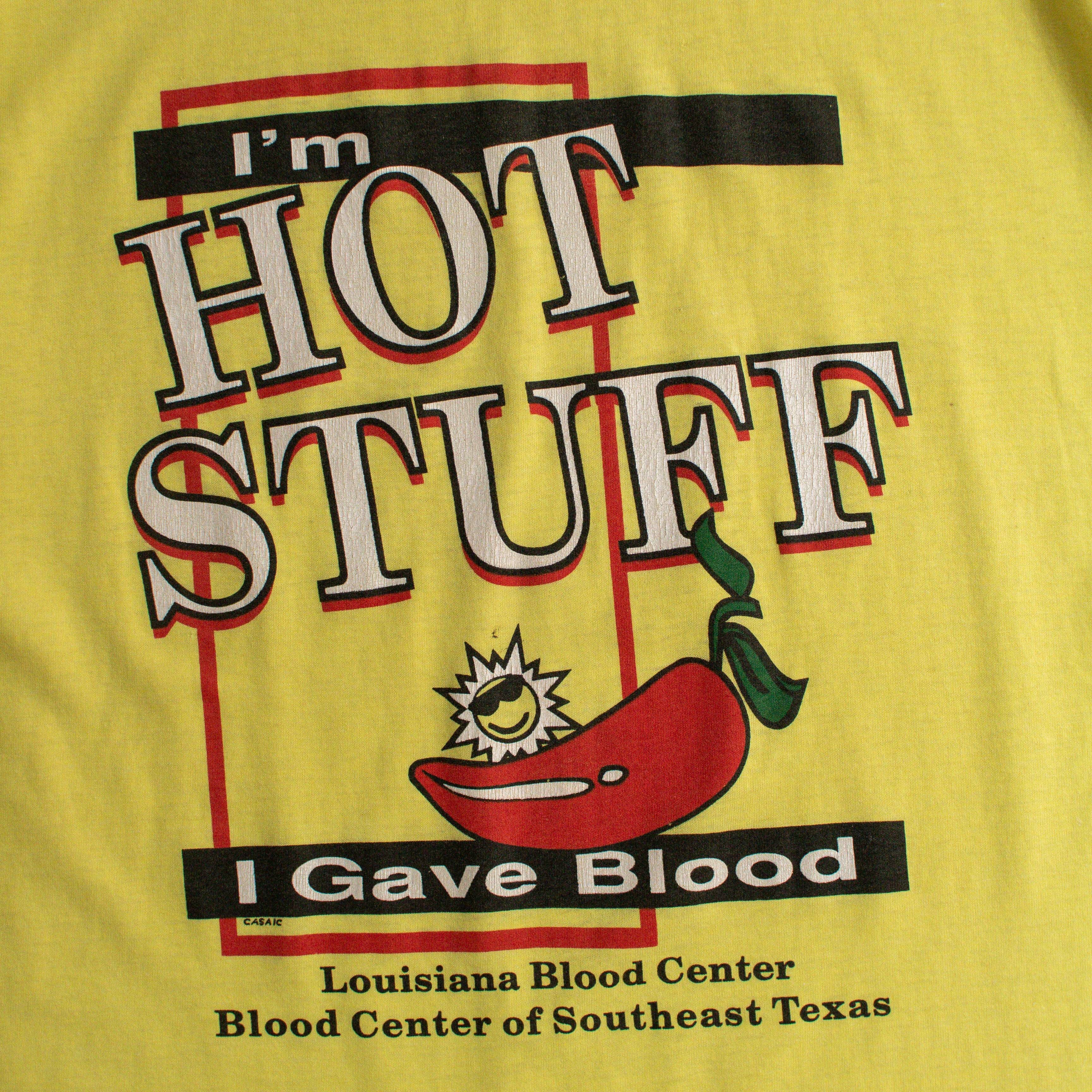 80-90S FRUIT OF THE LOOM VINTAGE TEE 美國製 黃色 辣椒 短袖 T恤