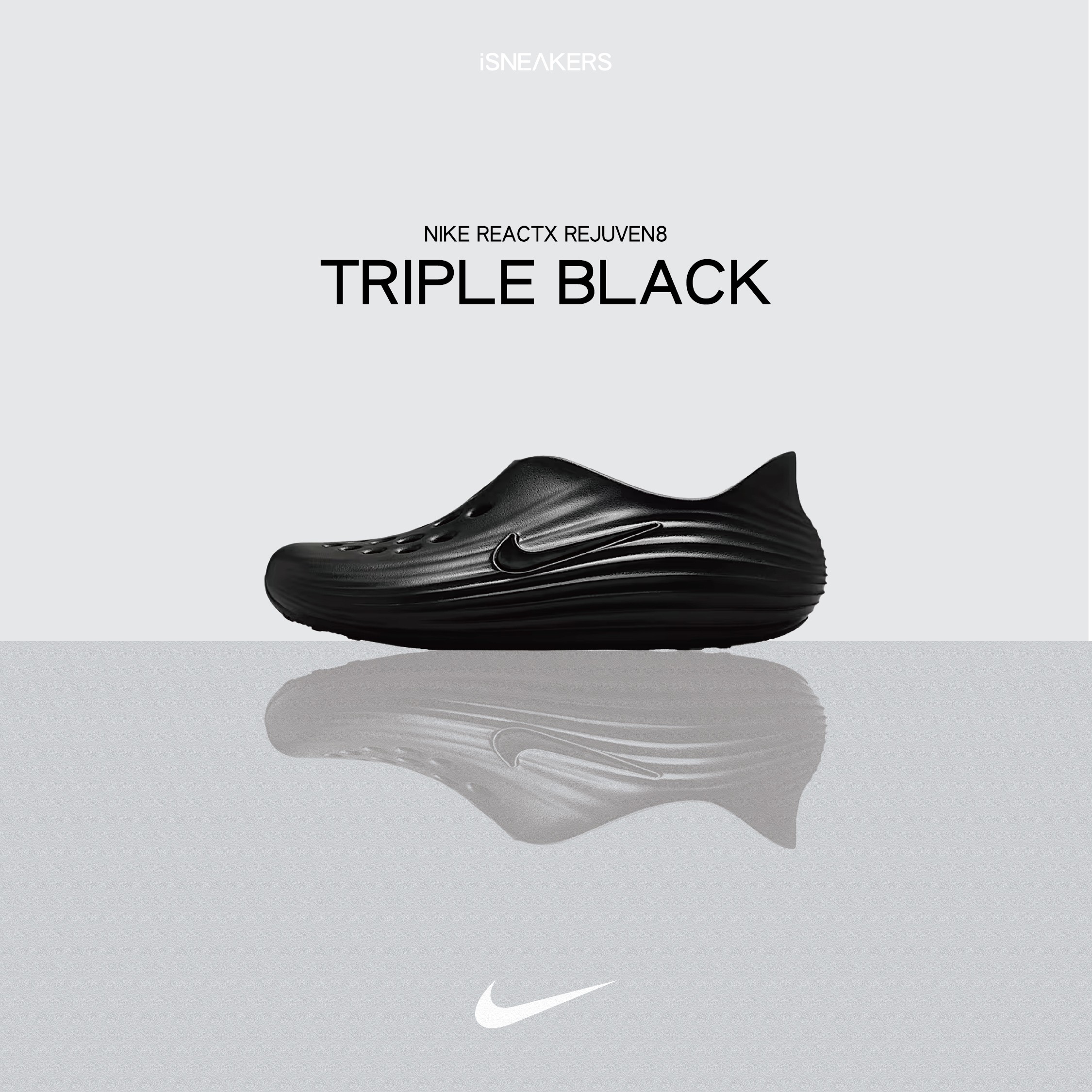 iSNEAKERS｜Nike ReactX Rejuven8 "Triple Black" 純黑 HV5060-001