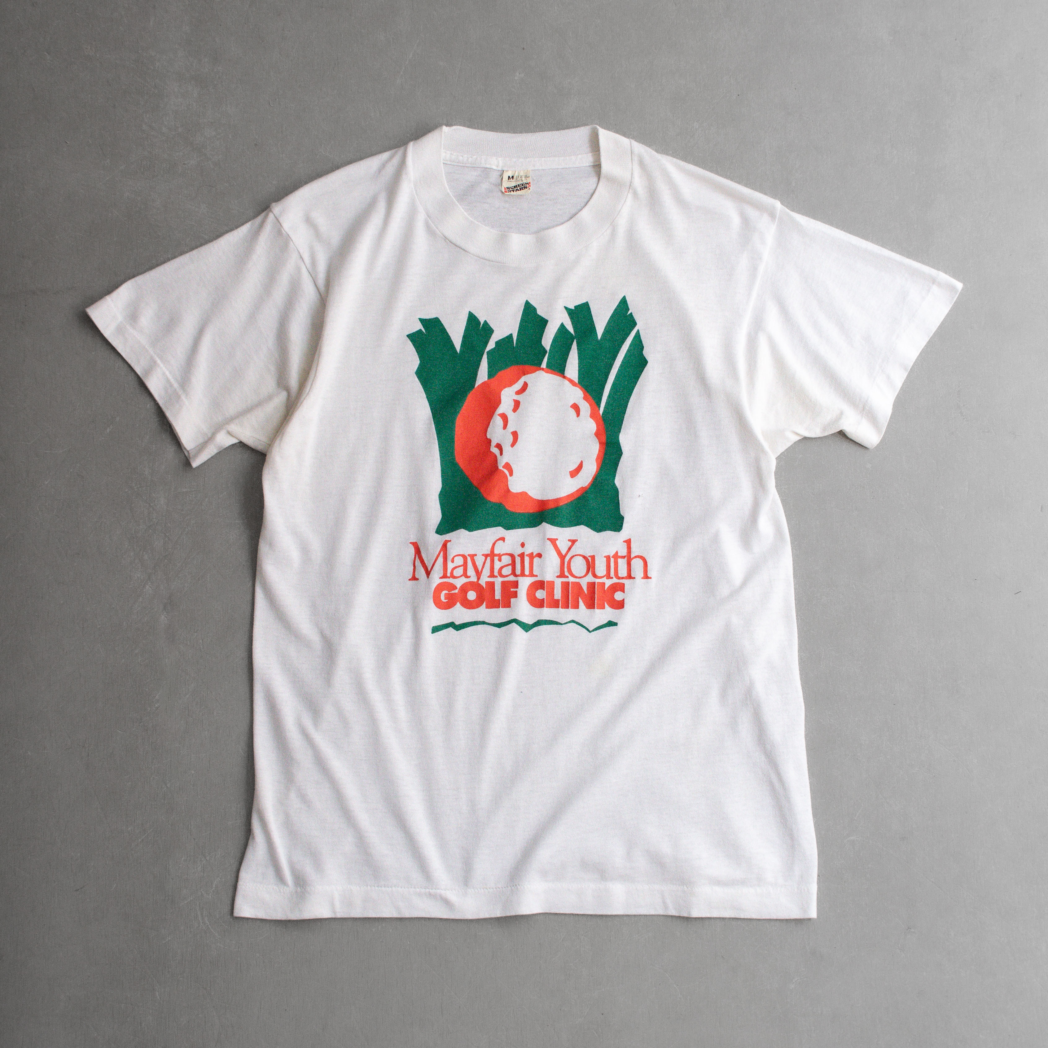 80-90S SCREEN STARS VINTAGE TEE 美國製 白色 青年 高爾夫 短袖 T恤