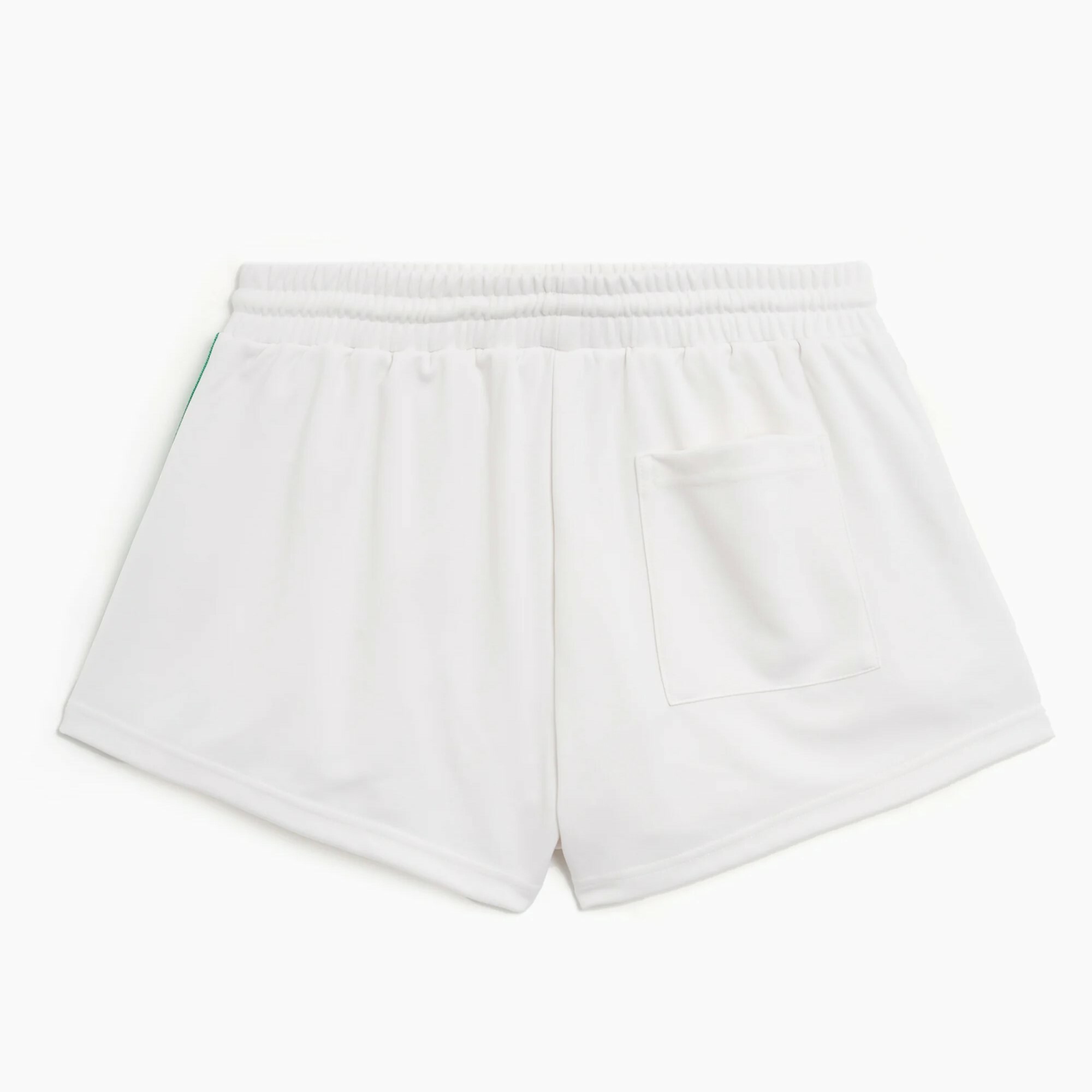 1FO0510-051 SPORTY & RICH Serif Logo Embroidered Roller Women's Shorts White #SH015S405SW (BR)