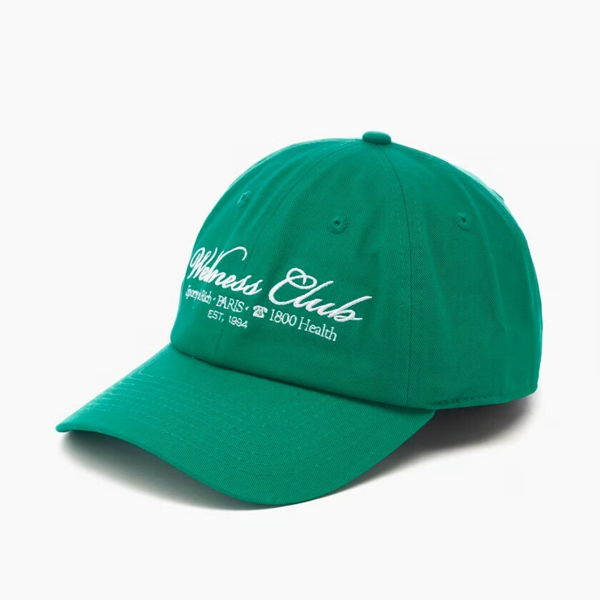 1FO0510-053 SPORTY & RICH 1800 Health Embroidered Unisex Cap Green #AC039S405HV (P-BR-E)