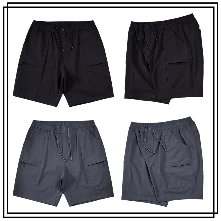 大尺碼六口袋四面彈力隱藏口袋機能短褲 大尺碼短褲 大尺碼工作褲 機能短褲 BIGSPACE【加大空間】【517208】