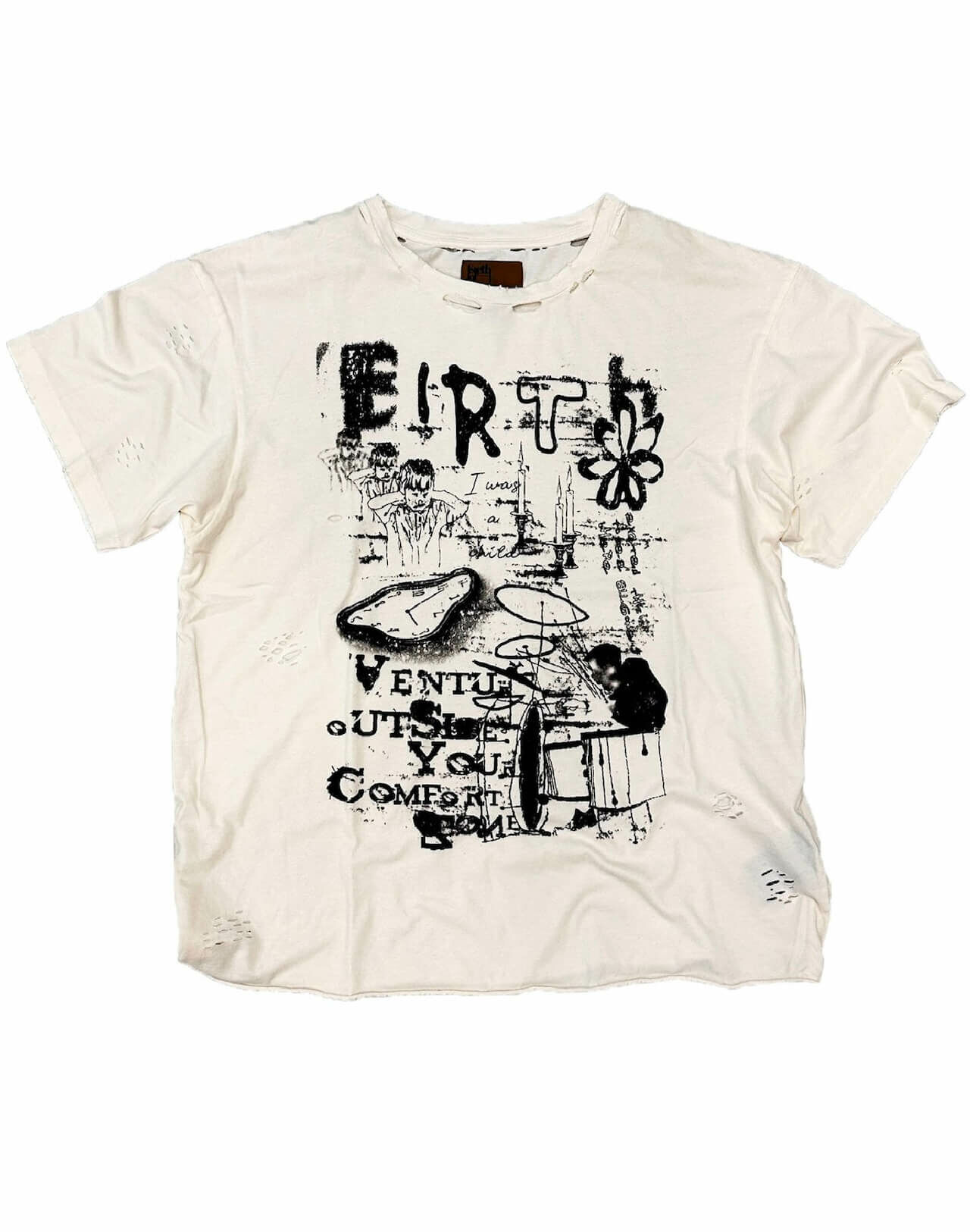Birth Of Royal Child｜Blues Vintage Tee (White)