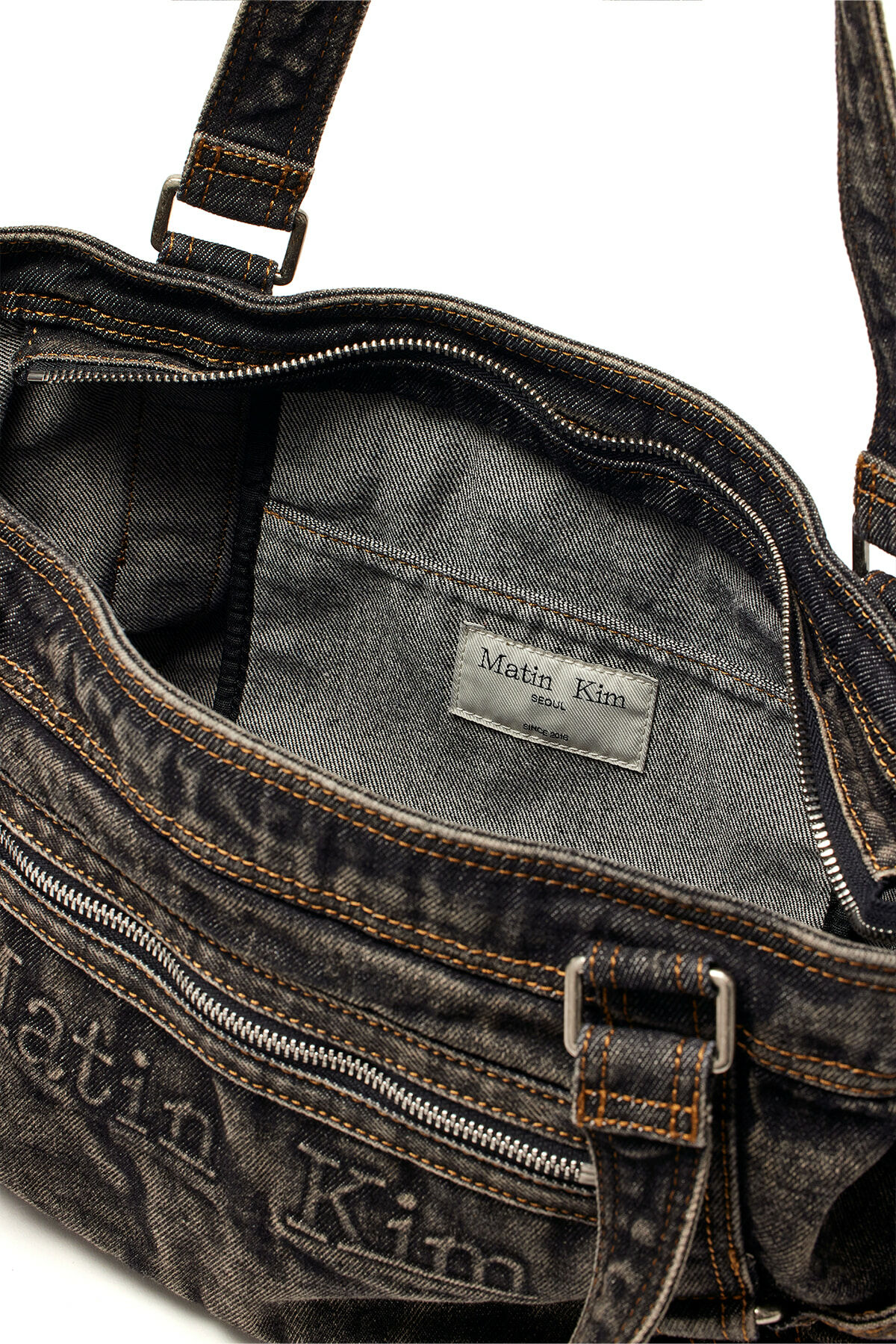 ★【MATIN KIM】 MATIN WASHED DENIM SQUARE BAG★ ⠀ 25 Summer New Denim Bag is COMING!!🐬👖🌀💙 - MATIN