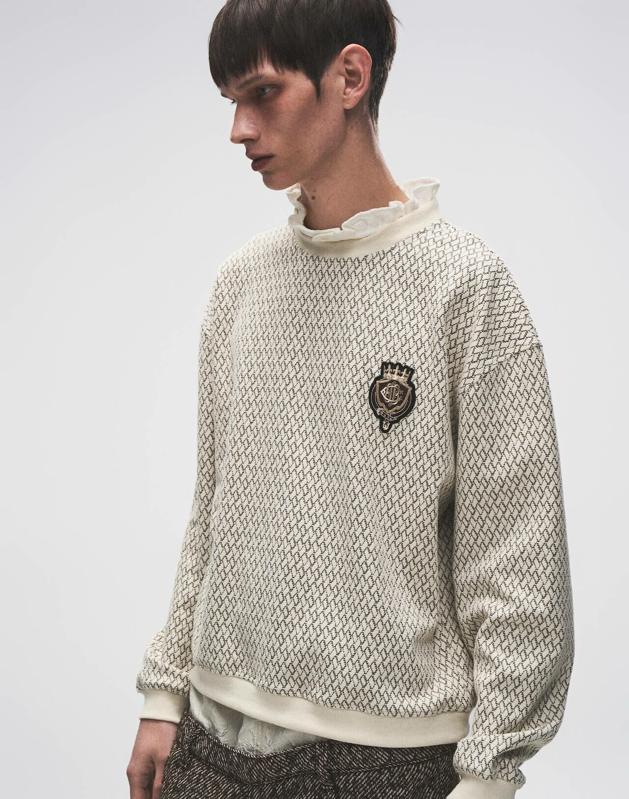 Birth Of Royal Child｜BAROQUE LACE JACQUARD SWEATSHIRT