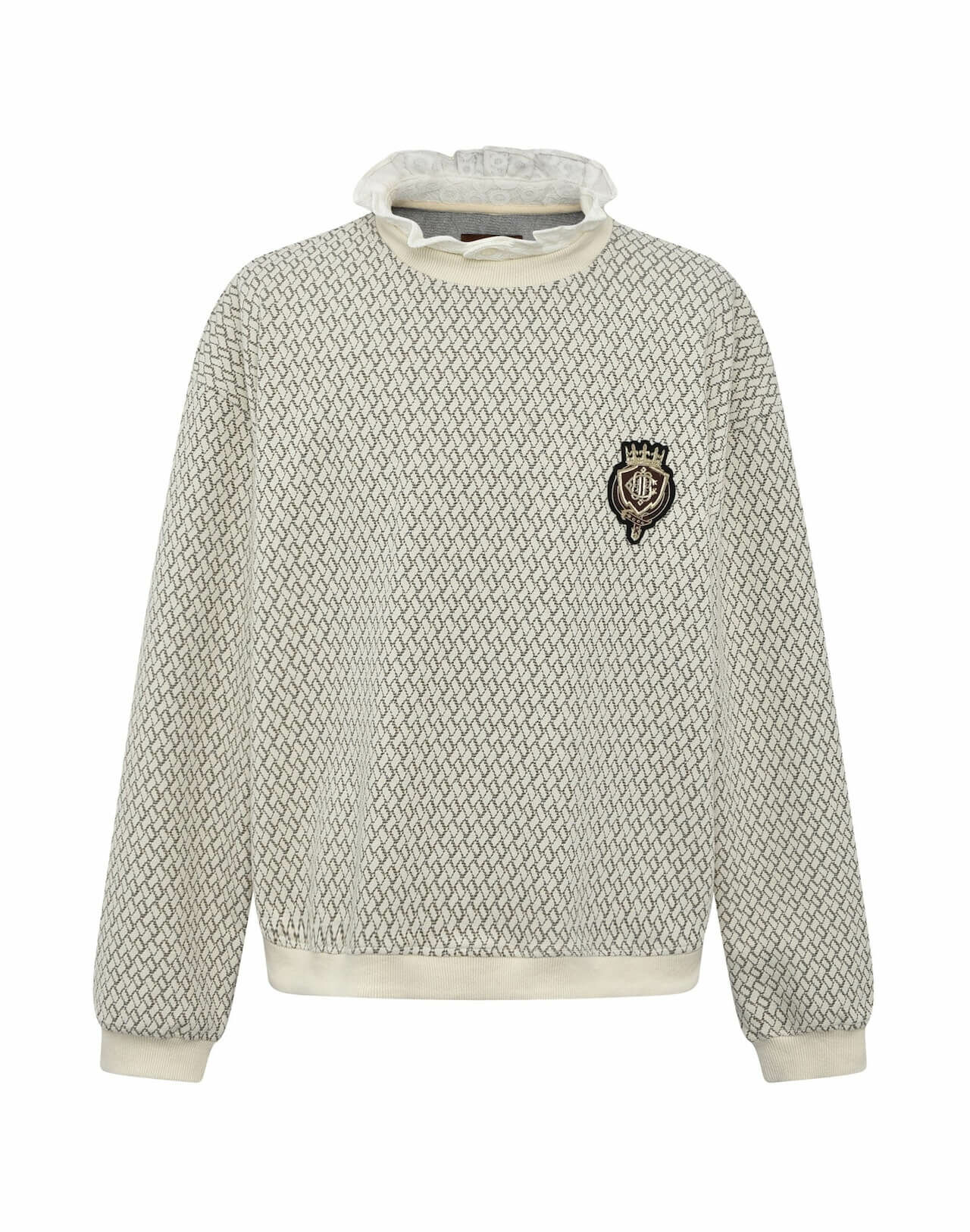 Birth Of Royal Child｜BAROQUE LACE JACQUARD SWEATSHIRT