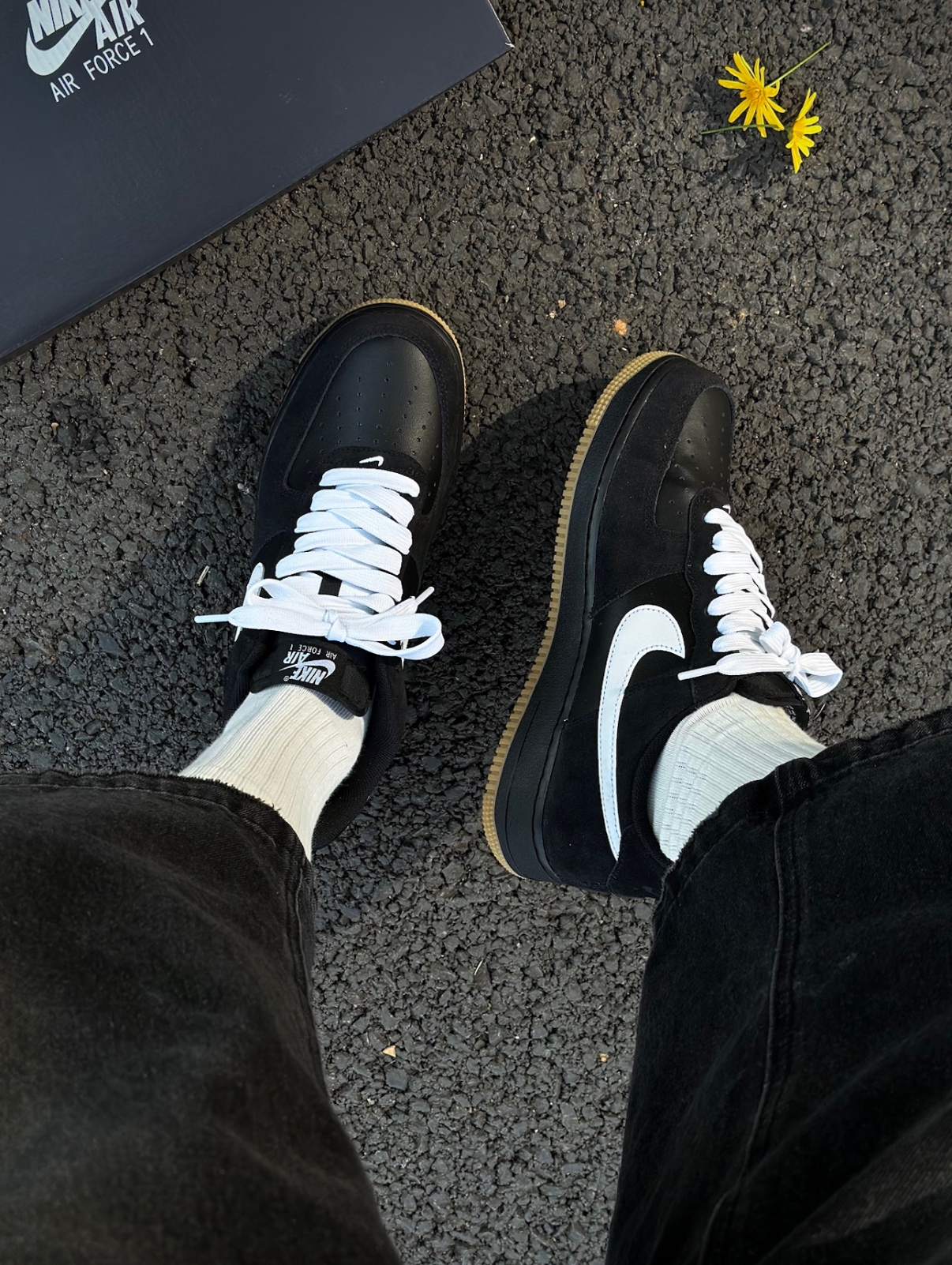 Nike Air Force 1 AF1 黑白色 黑白武士 黑麂皮 焦糖底 黑色 復古 黑武士 IB6388-001/預購