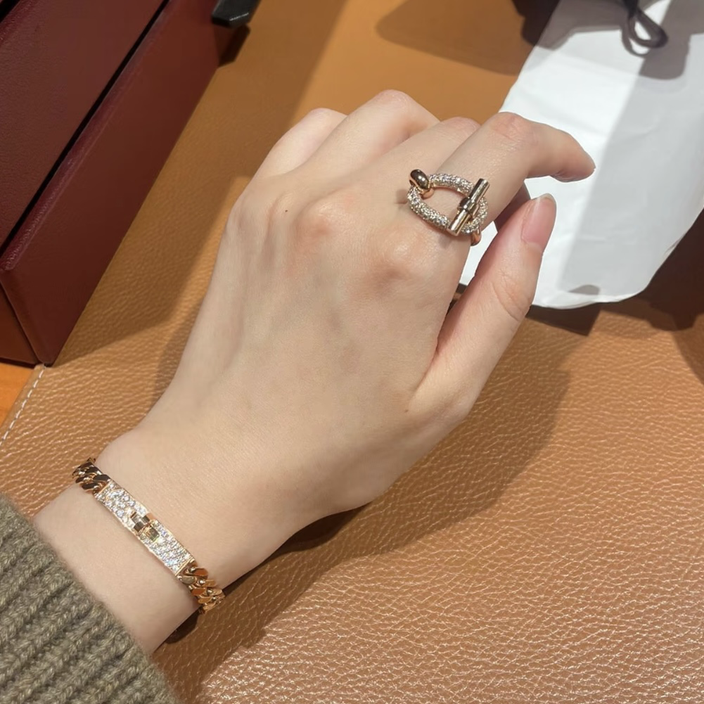 18k H”adoge大Q豬鼻滿鑽高奢定製戒