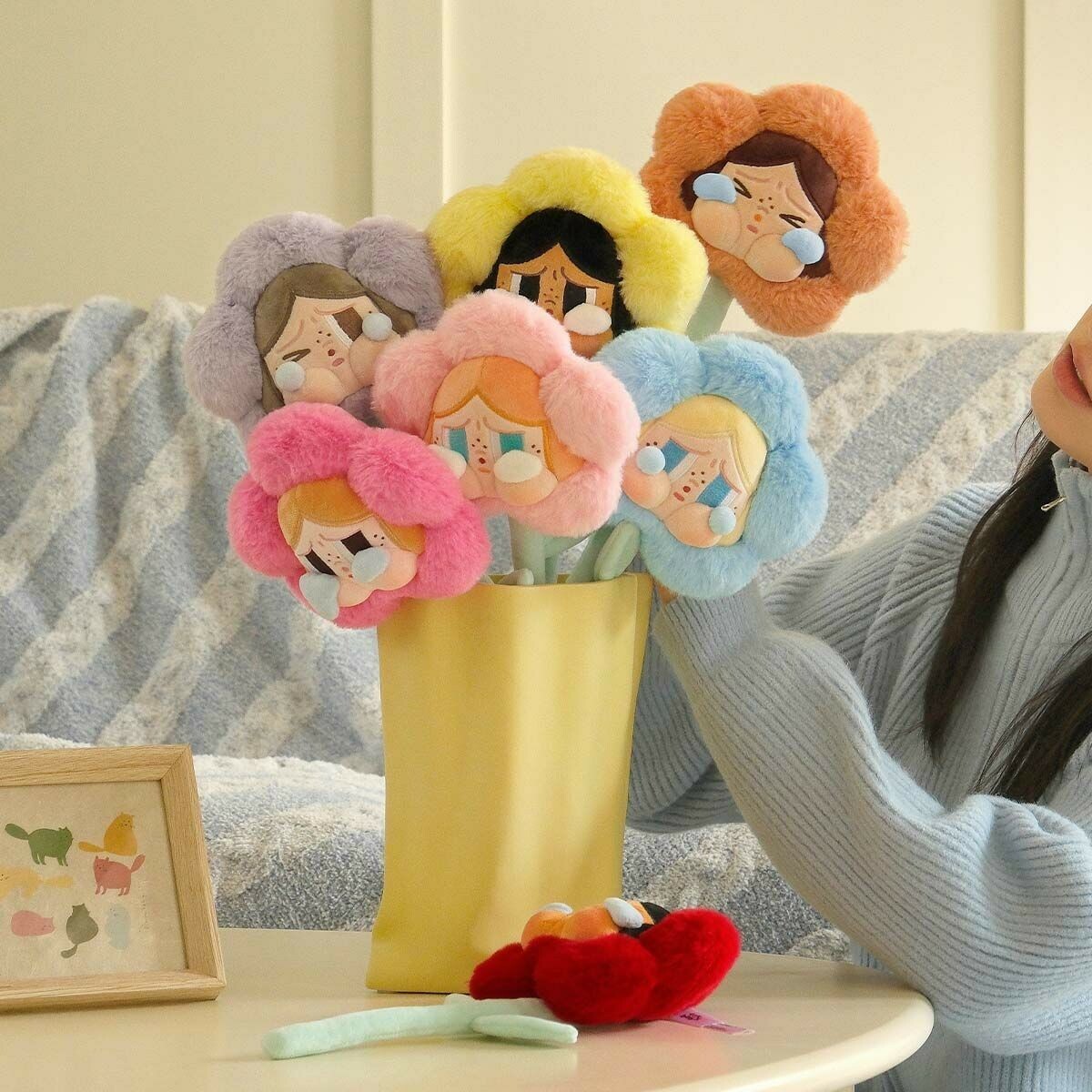 POP MART 泡泡瑪特 POPMART CRYBABY 哭娃 悲傷俱樂部系列 毛絨花朵 盲盒 整盒6個