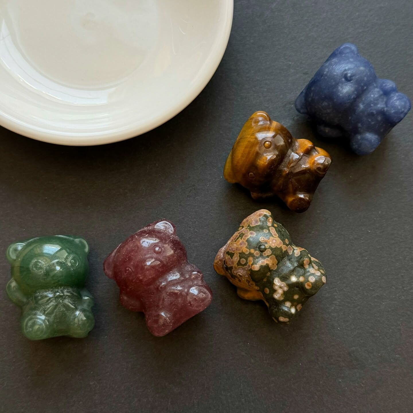 [原石] 水晶小熊 水晶擺件