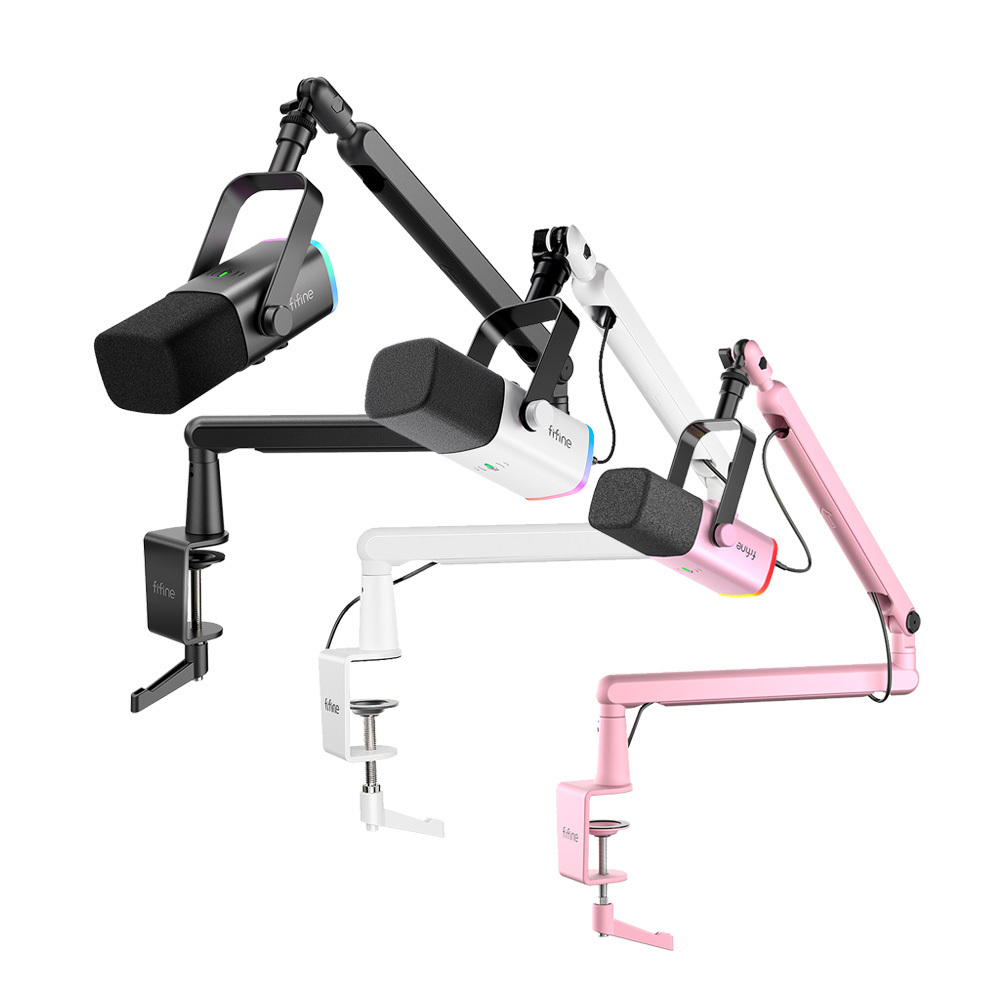 FIFINE TAM8 錄音室級USB/XLR動圈式麥克風懸臂組 (AM8+BM88)