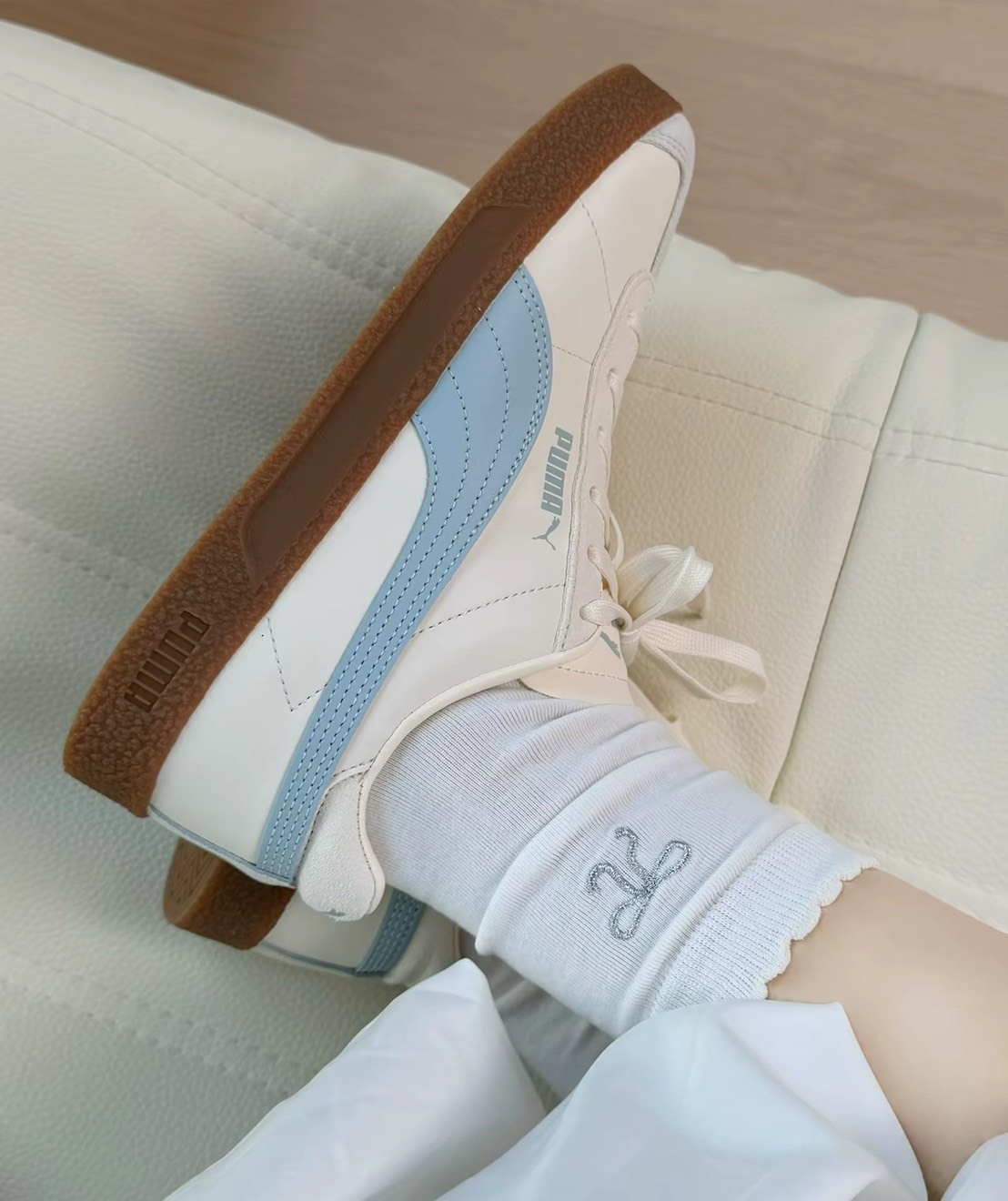 KTQ STORE ‧ PUMA CLUB經典板鞋 寶寶藍 焦糖底 401515-06