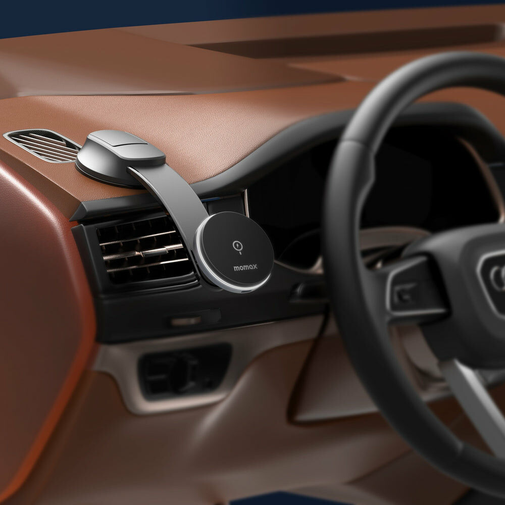 MOMAX Q.Mag Mount 5 磁吸無線充電車載支架 (吸盤支架) H3 KA174