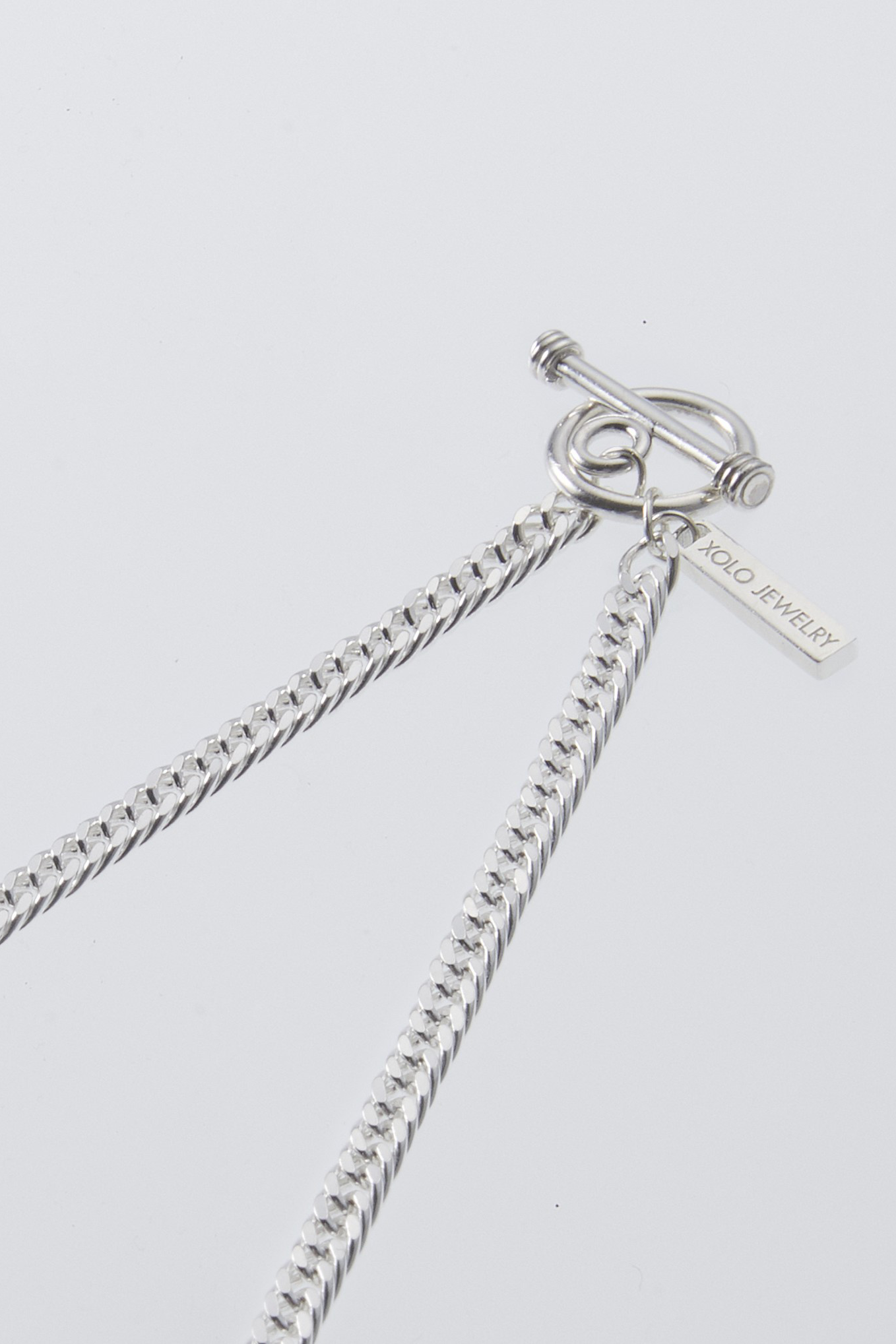 XOLO JEWELRY FLAT LINK NECKLACE - DOUBLE (2COL)
