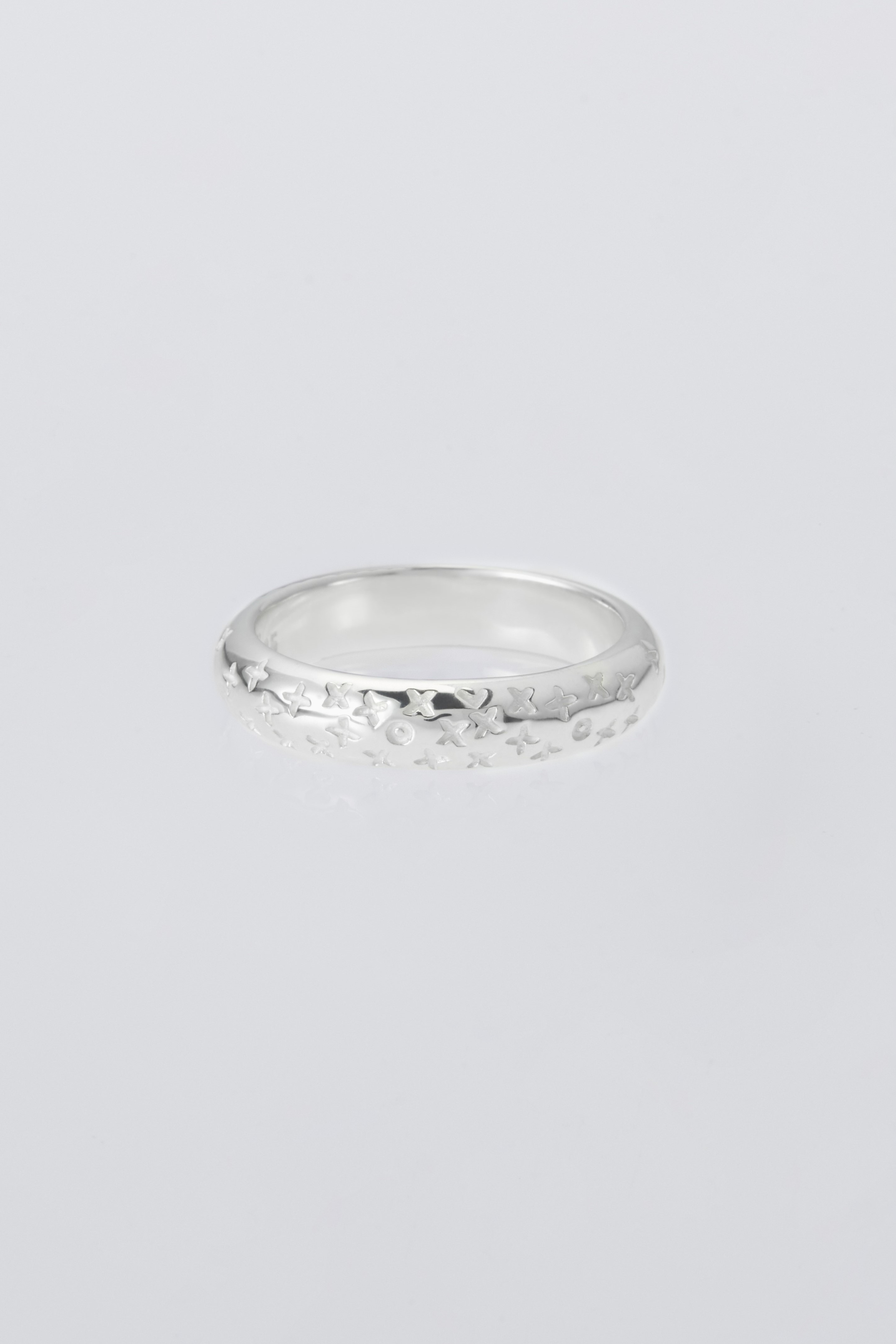 XOLO JEWELRY LETTER RING - THIN  (2COL)