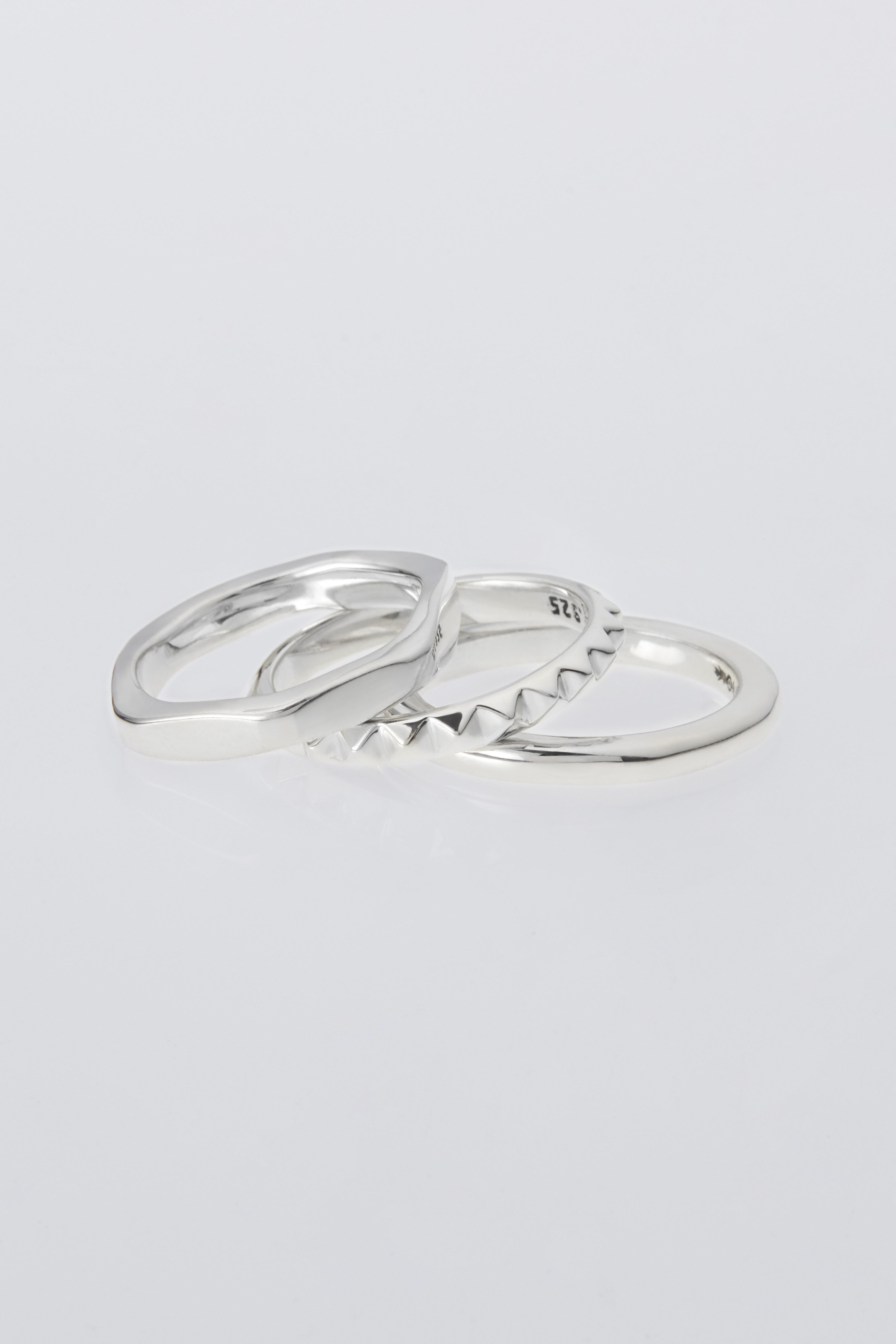 XOLO JEWELRY TRIPLE WITH SPIKE RING  (2COL)