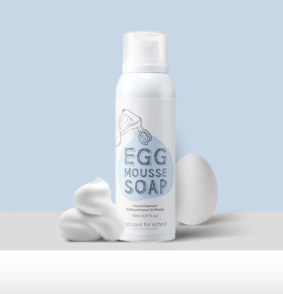 Too Cool For School 白滑雞蛋洗臉慕斯 150ml