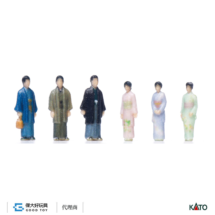 KATO 24-249N (N) 人偶 穿和服的人3B：訪問著 (6入)