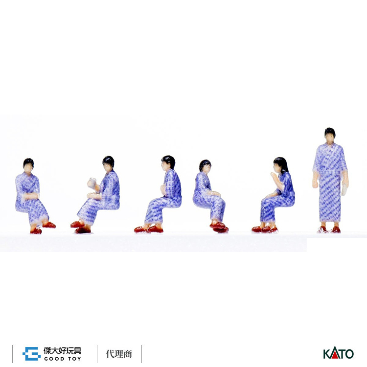KATO 24-1201 (N) 人偶 寢台列車乘客：浴衣 (6入)