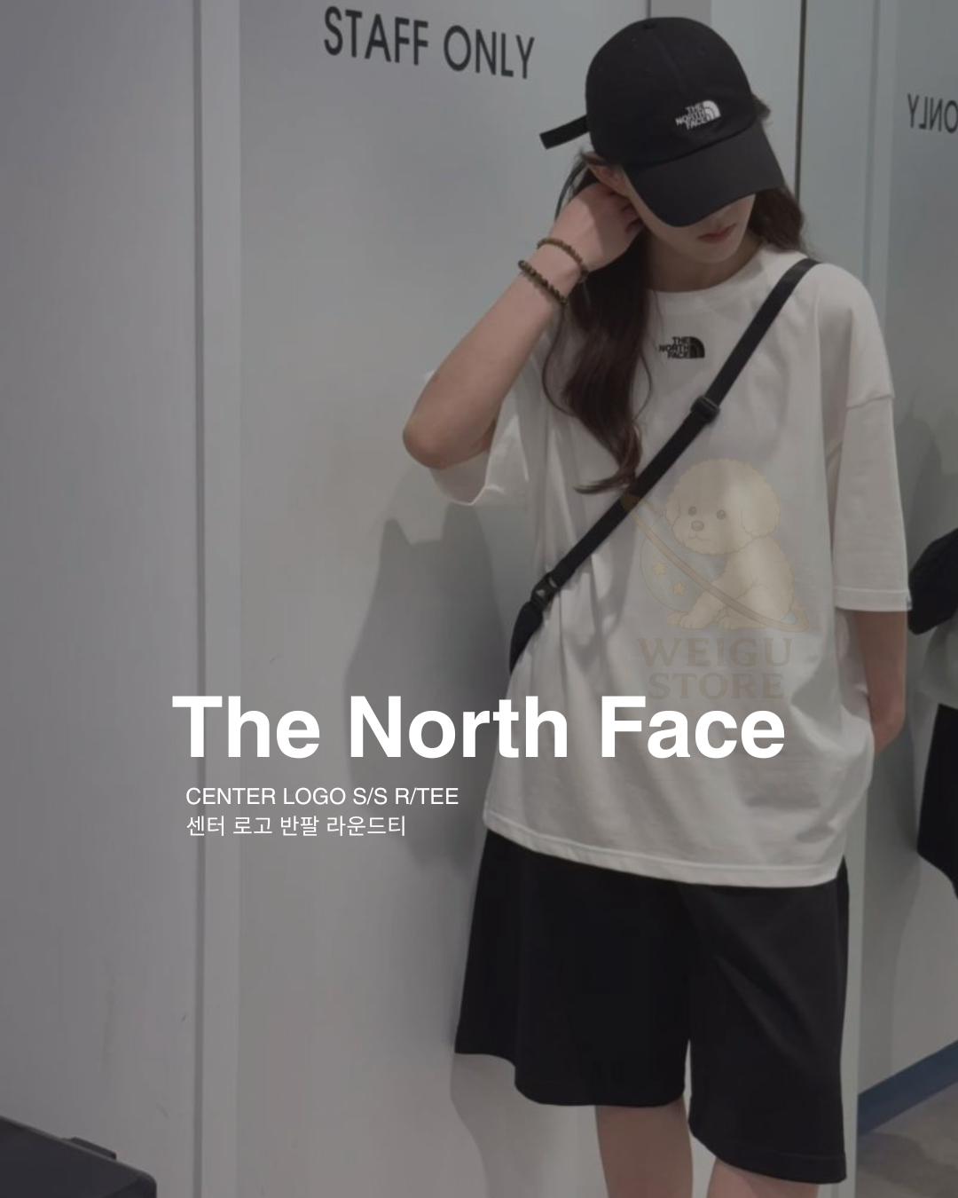★THE NORTH FACE☆CENTER LOGO S/S R/TEE NT7UR03 THE NORTH FACE CENTER LOGO S/S R/TEE White label 刺繡NT7UR03