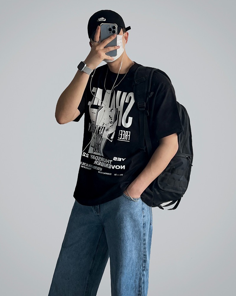 Afterprint 寬鬆短袖T