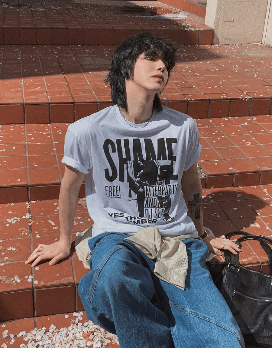 Afterprint 寬鬆短袖T