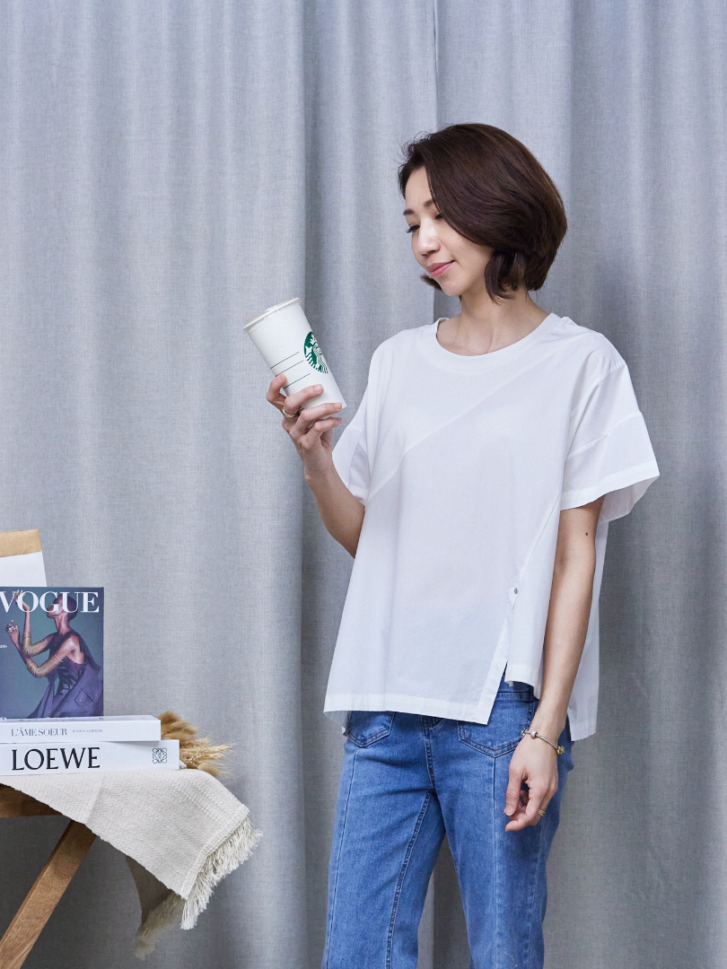質感拼接Tee系列 |從正面就藏不住的修飾剪裁