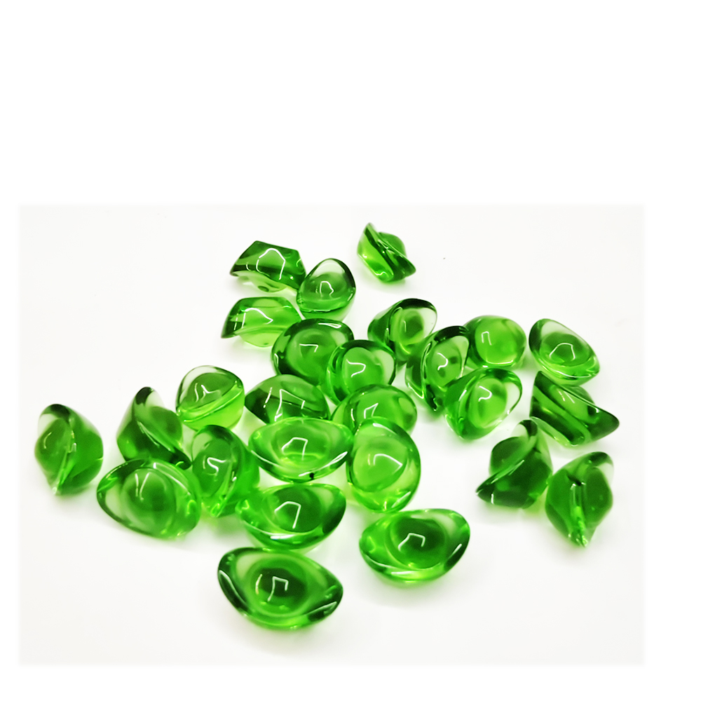 綠水晶琉璃元寶1.4公分4顆【十方】154797