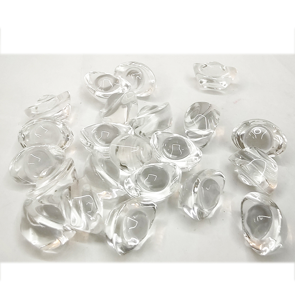 白水晶琉璃元寶1.4公分4顆【十方】154796