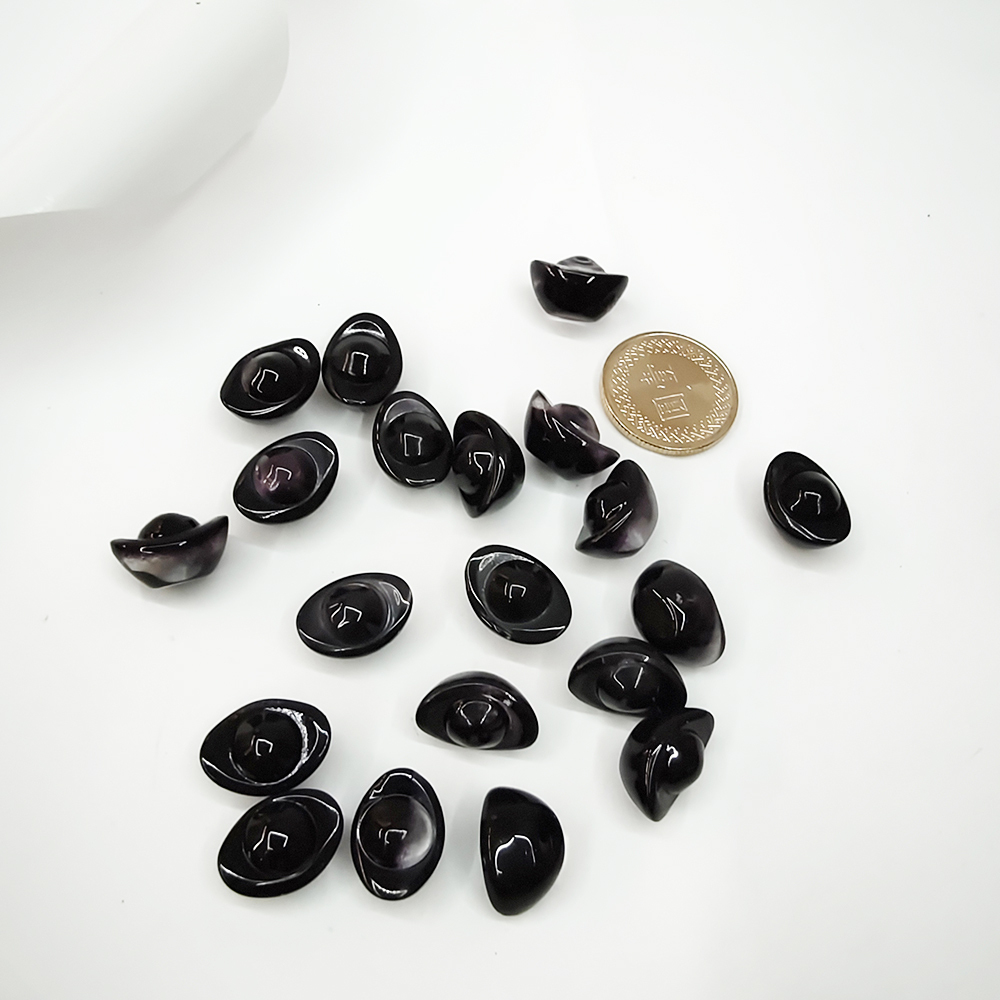 黑水晶琉璃元寶1.4公分4顆【十方】154791