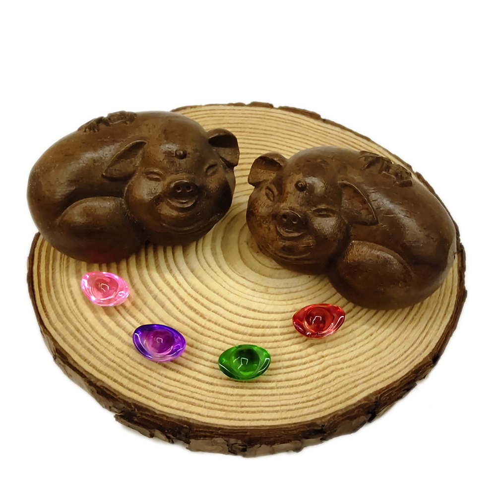 諸事圓滿{土沉木雕}&元寶&木座【十方】154790