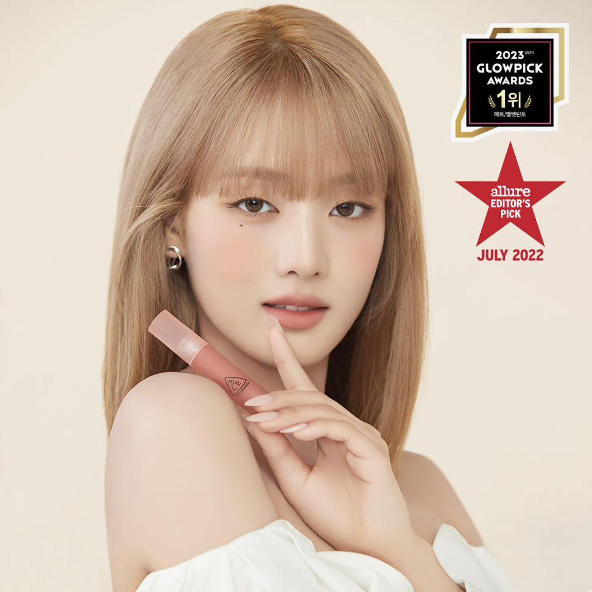 3CE 柔霧水感鎖色唇釉【17款色號】