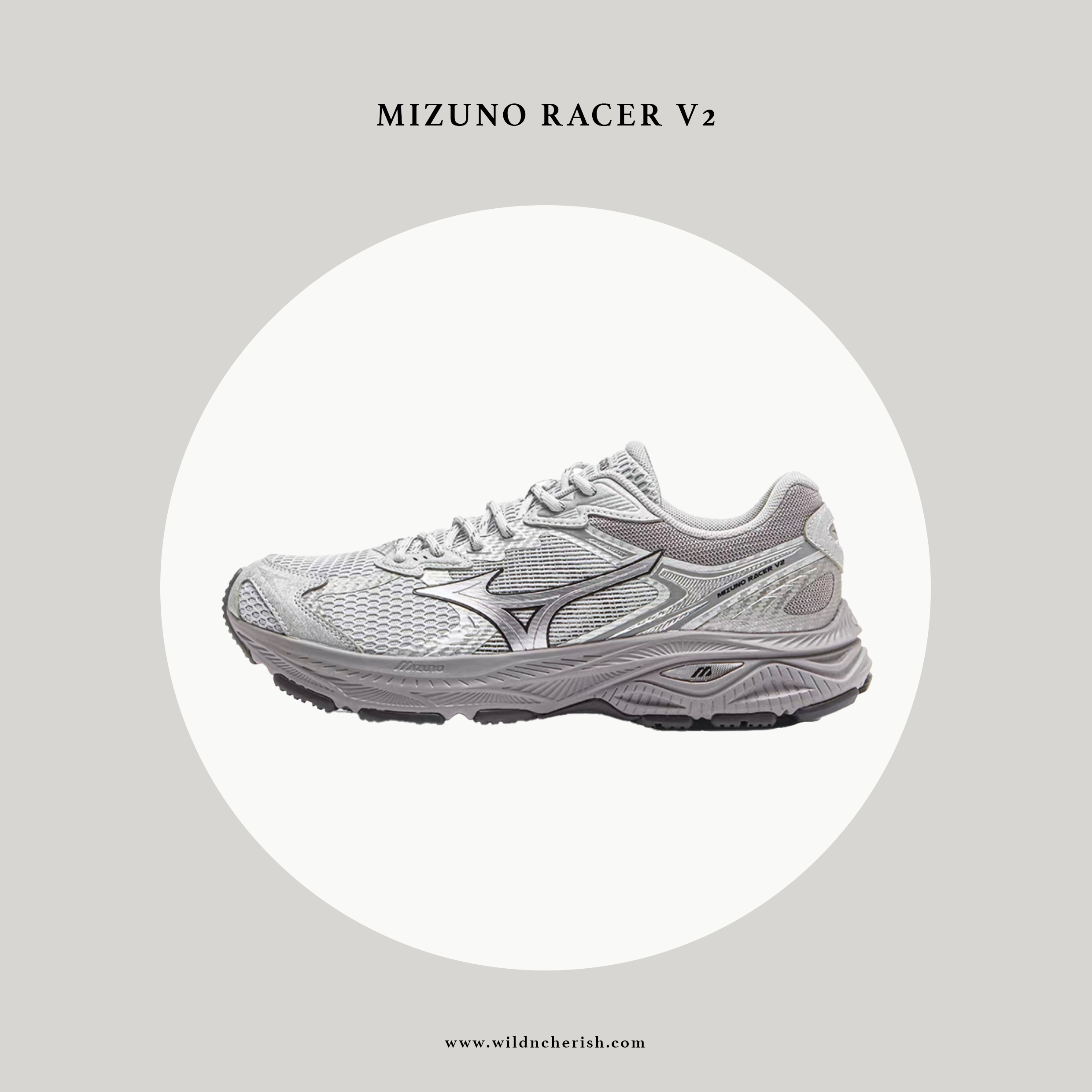 預訂 | Mizuno Racer V2 銀灰色