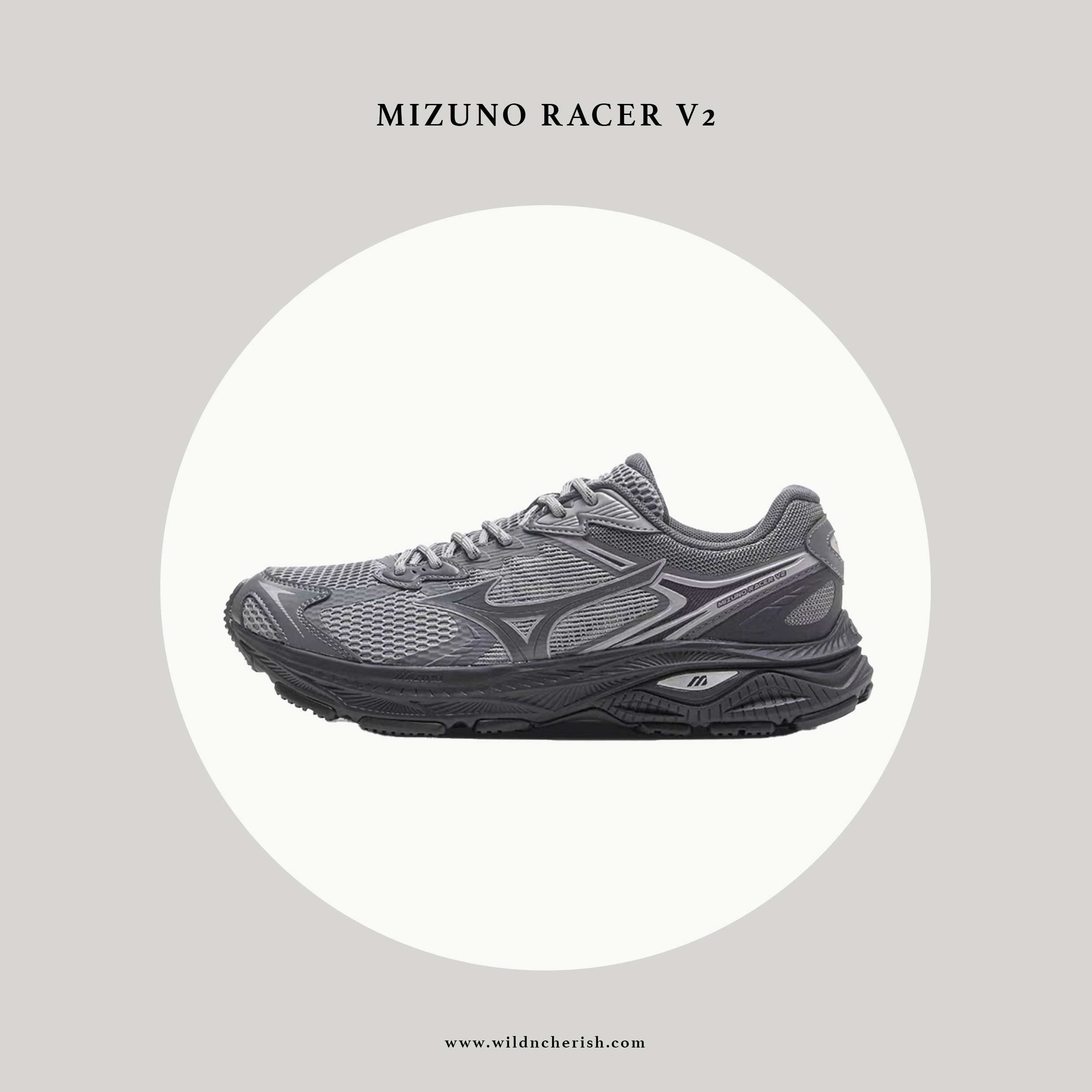 預訂 | Mizuno Racer V2 碳黑色