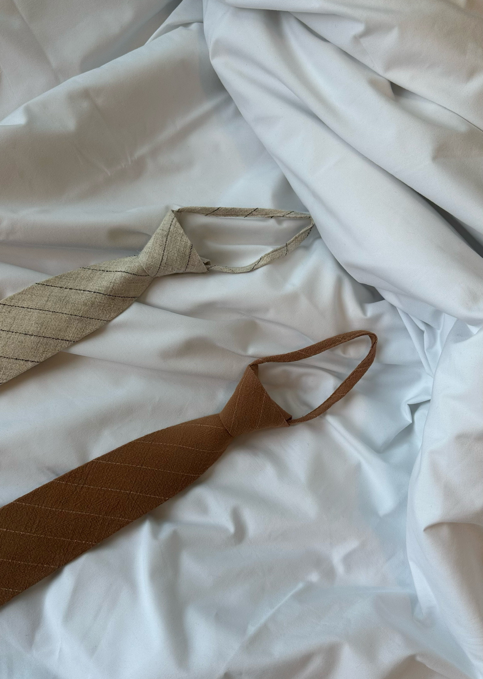 漂木亞麻斜紋領帶