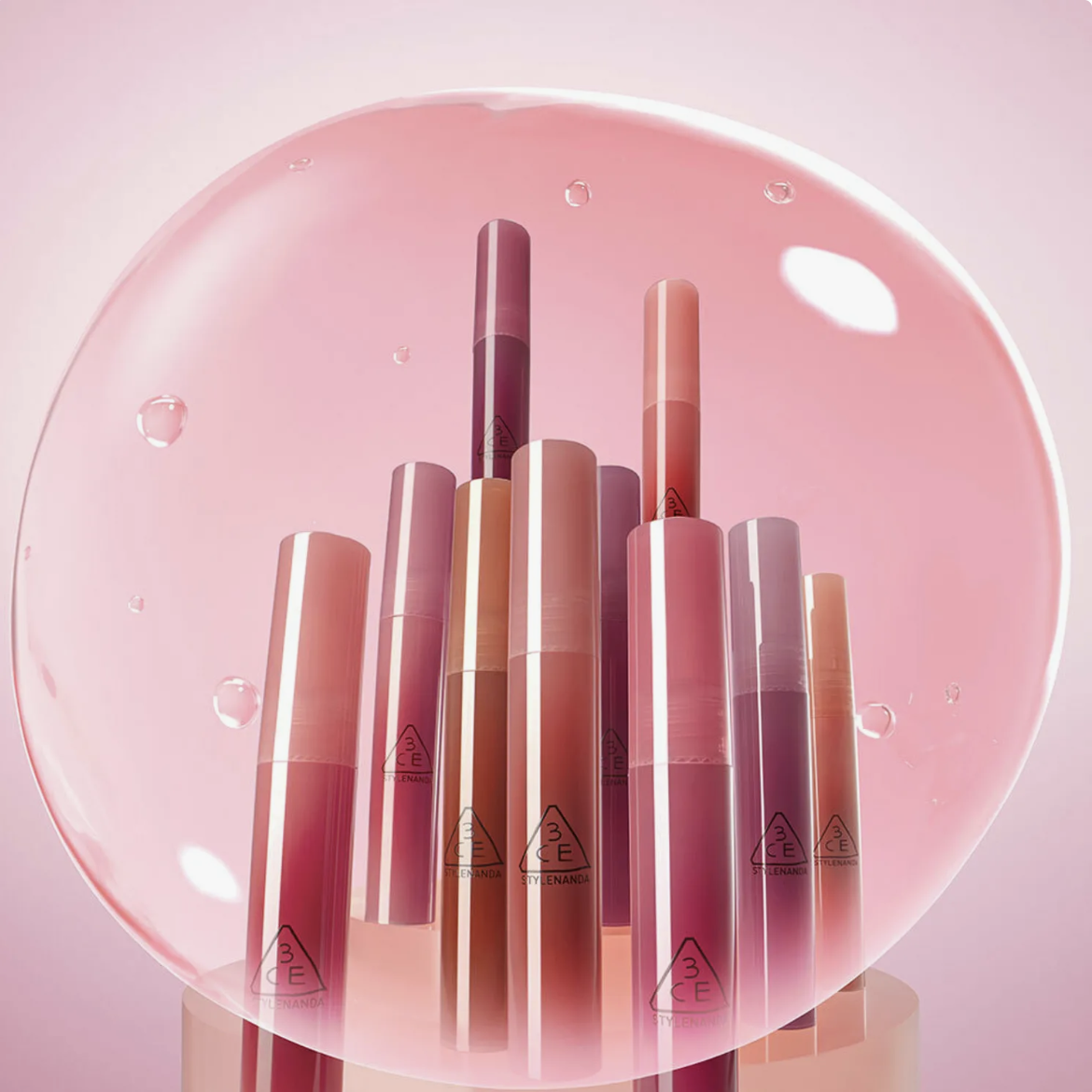 3CE 水滴果凍水光啫喱唇蜜【10款色號】