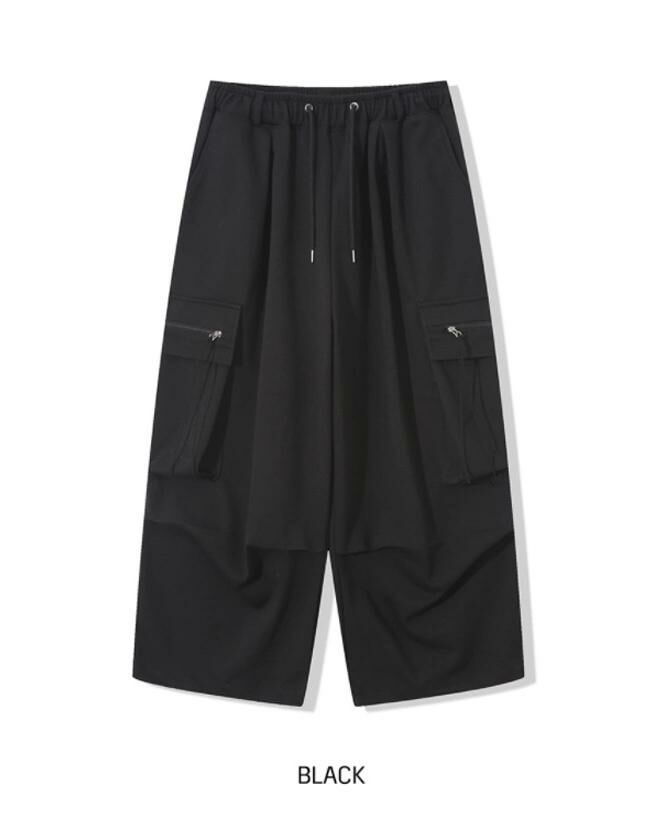 淨色可束腳工裝鬆身運動褲 TAC-0218P