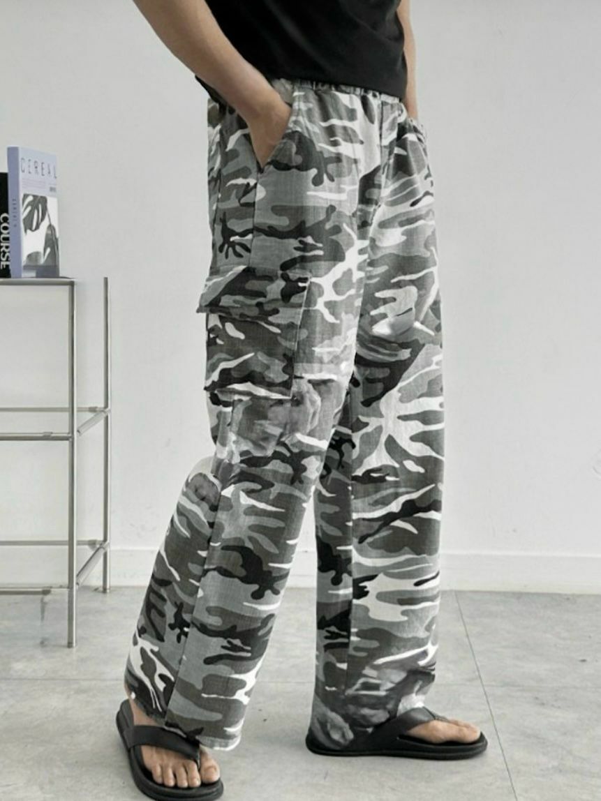 迷彩工裝鬆身褲 TAC-0219P