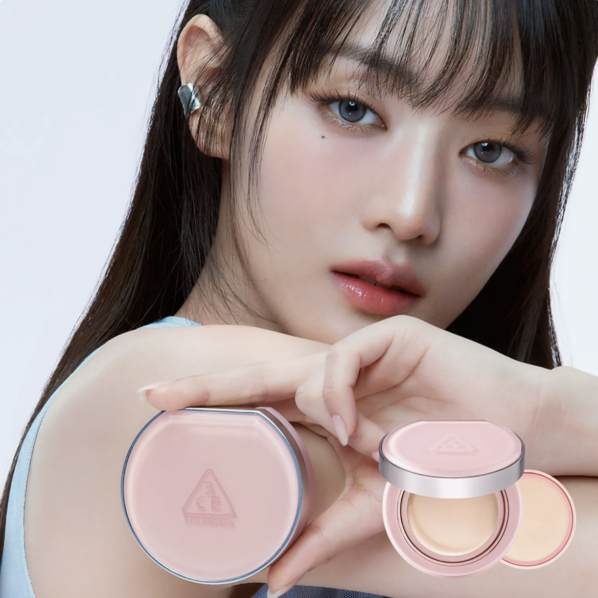 3CE 貼合網狀持久遮瑕氣墊粉底連補充裝 SPF40 PA+++【6款色號】