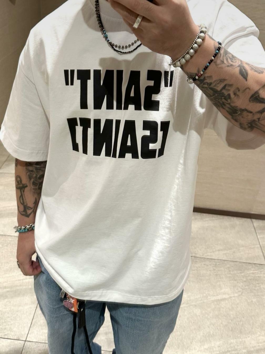 英文字短袖Tee 40324-008T