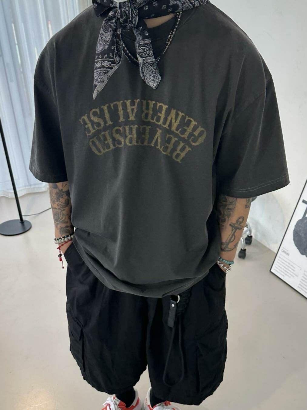 英文字短袖Tee 40324-009T