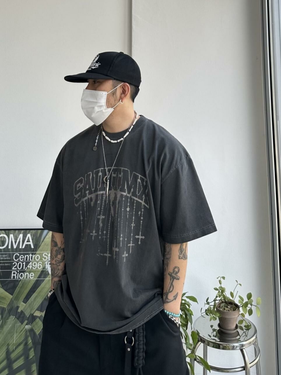 洗水英文字短袖Tee 40324-011T