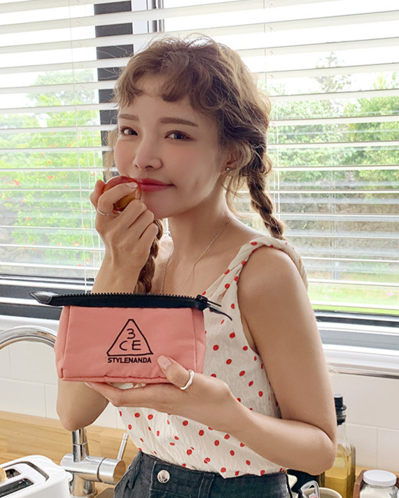 3CE 迷你化妝包 #Mood Pink