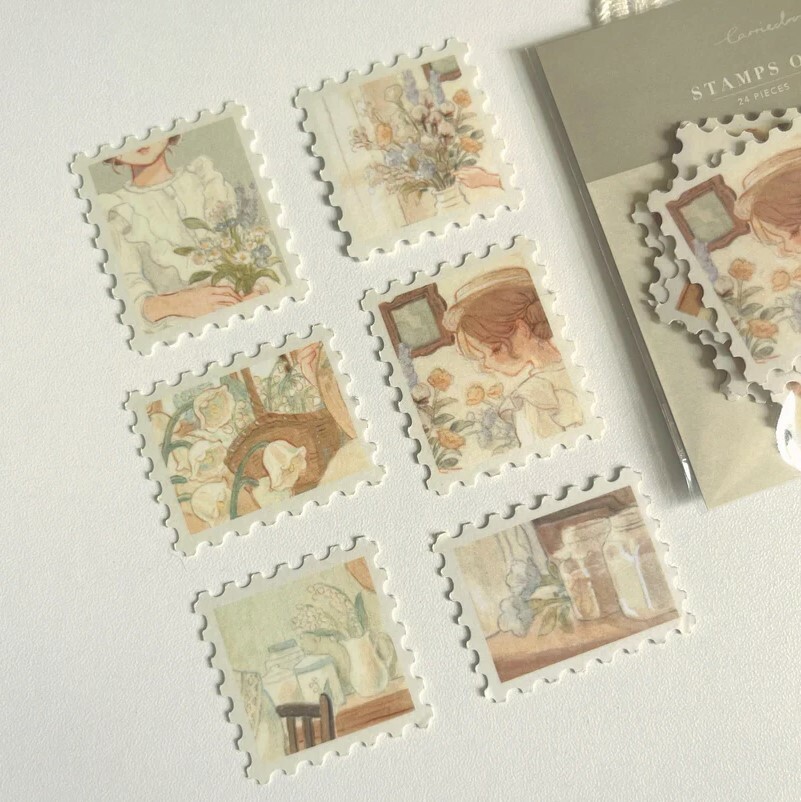 Carriedraw - Stamps of Sage Sticker 24pcs