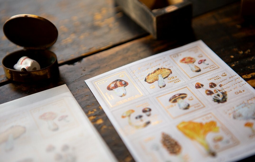 Ours - Mushroom Recipe Stamp Sticker