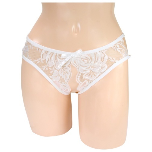NPG - D048 Crotchless Panties - White