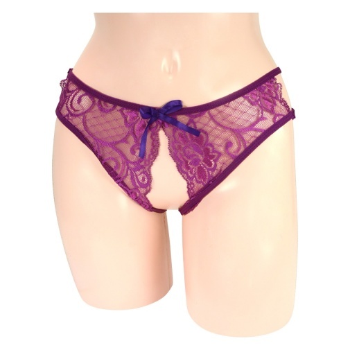 NPG - D049 Crotchless Panties - Purple